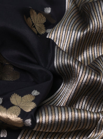 Black Banarasi Silk Saree