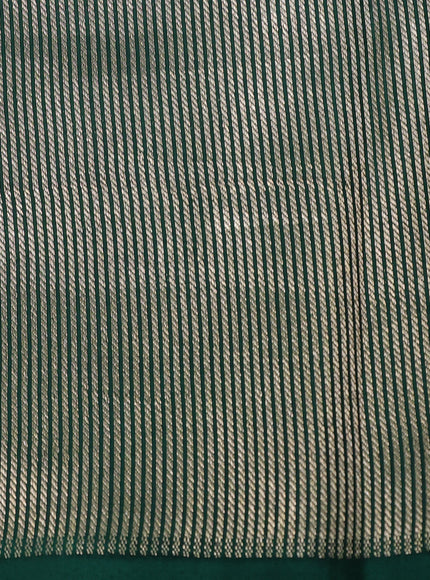 Bottle Green Banarasi Silk Saree