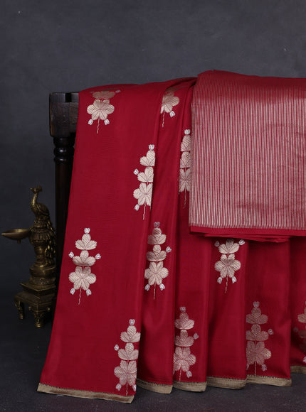 Red Banarasi Silk Saree
