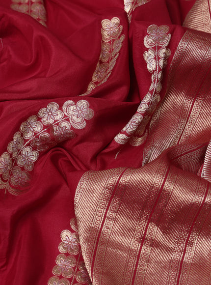 Red Banarasi Silk Saree