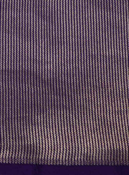 Purple Banarasi Silk Saree