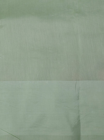 Pastel Green Organza Embroidery Silk Saree