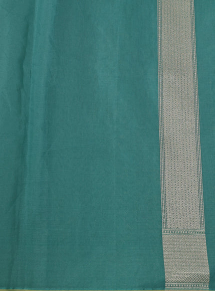 Rama Green Banarasi Cotton Saree