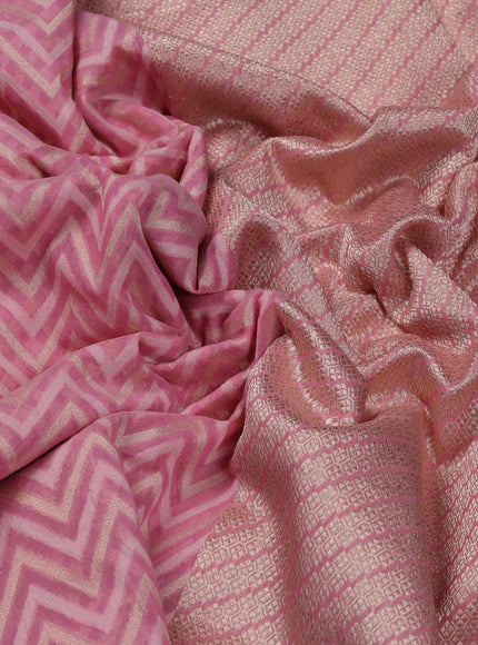 Light Pink Banarasi Cotton Saree