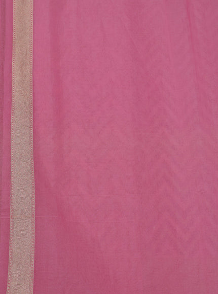 Light Pink Banarasi Cotton Saree