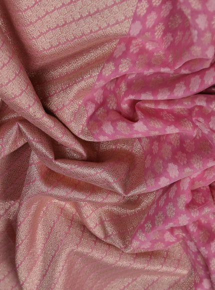 Light Pink Banarasi Cotton Saree