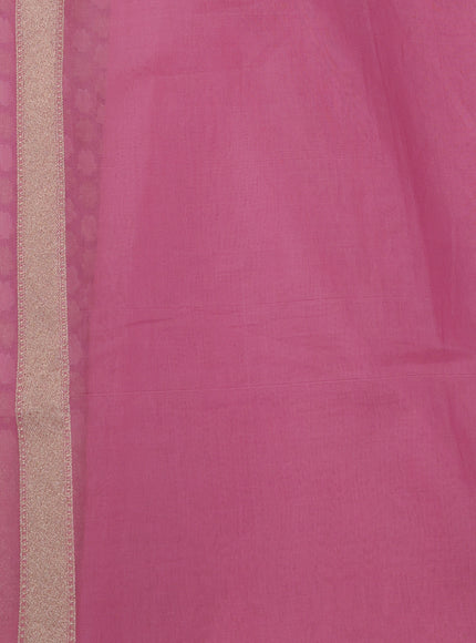 Light Pink Banarasi Cotton Saree