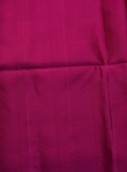 Rani Pink Pure Soft Silk Saree