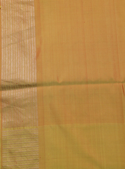 Red - Yellow Pure Soft Silk Saree
