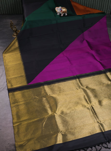 Black Pure Kanchipuram Silk Saree