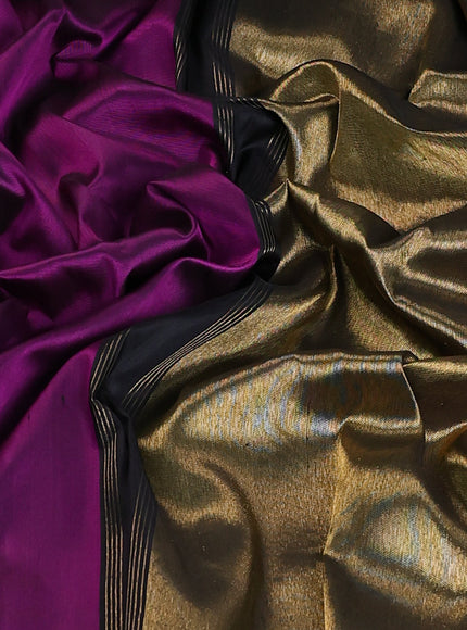 Black Pure Kanchipuram Silk Saree