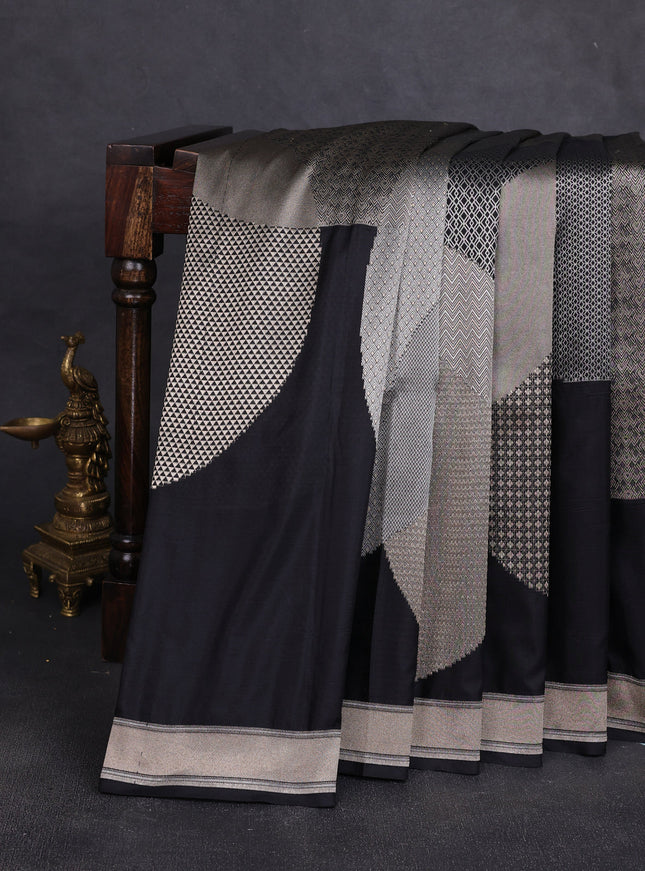 Black Banarasi Silk Saree