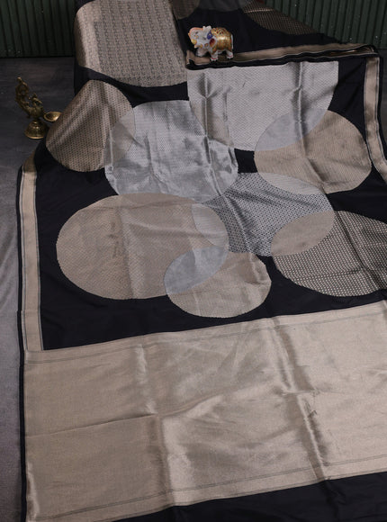 Black Banarasi Silk Saree