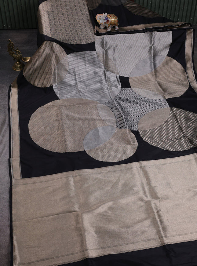 Black Banarasi Silk Saree