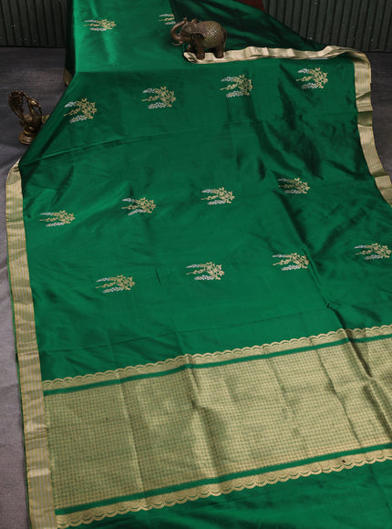 Green Banarasi Silk Saree