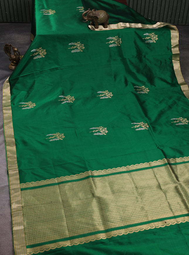 Green Banarasi Silk Saree