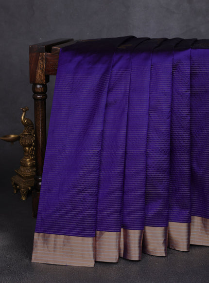 Purple Banarasi Silk Saree