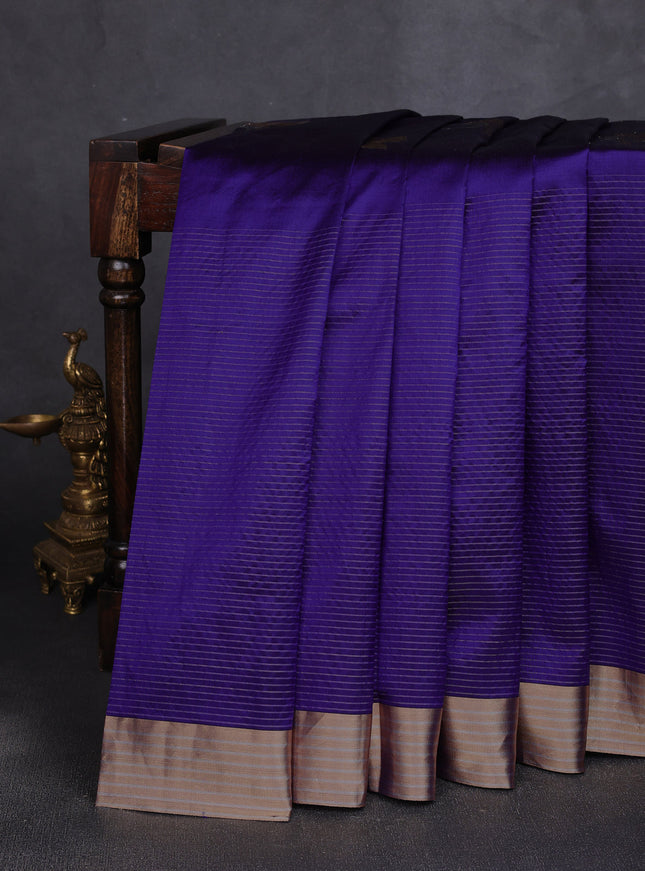 Purple Banarasi Silk Saree