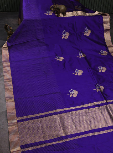 Purple Banarasi Silk Saree