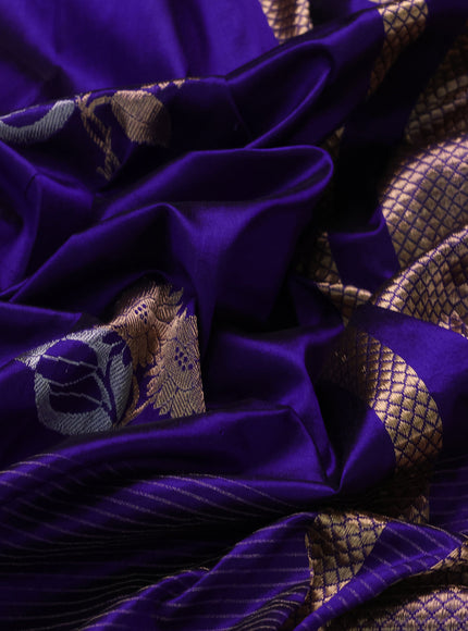 Purple Banarasi Silk Saree