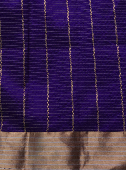 Purple Banarasi Silk Saree