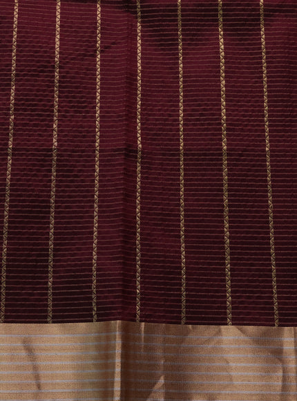 Deep Wine Banarasi Silk Saree