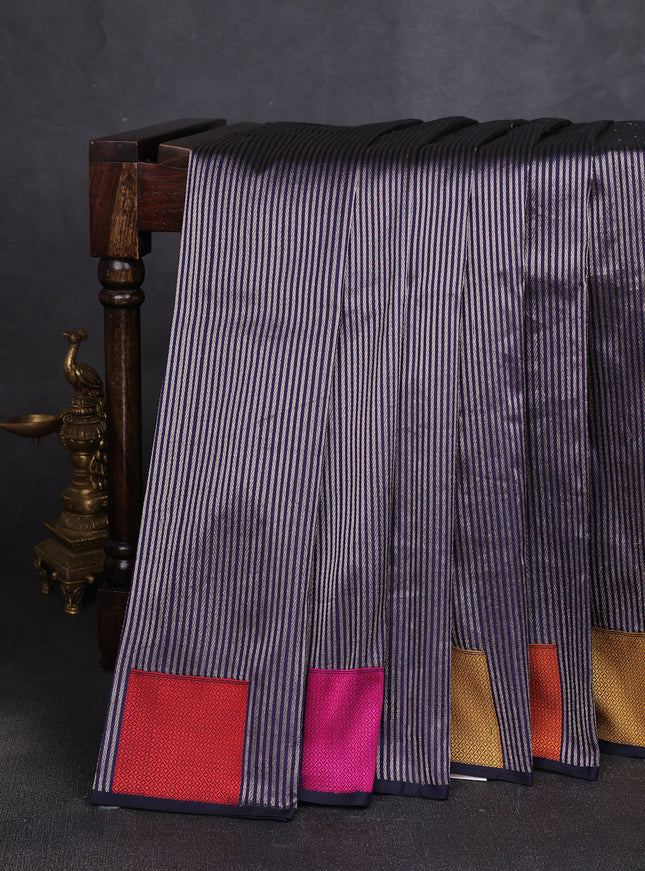 Royal Blue Banarasi Silk Saree