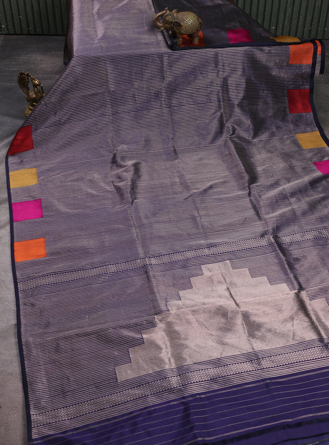 Royal Blue Banarasi Silk Saree