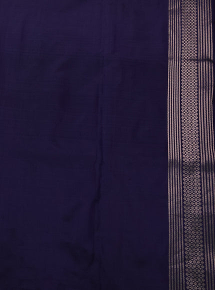 Royal Blue Banarasi Silk Saree