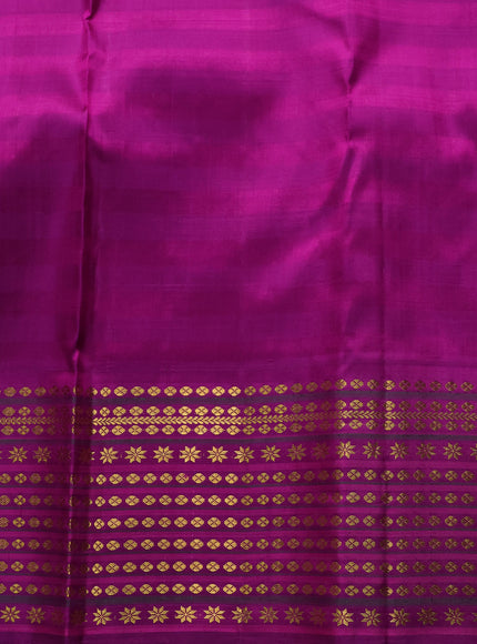 Lavender - Purple Kanchipuram Kora Silk Saree