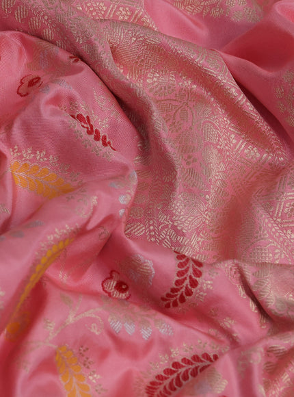 Light Pink Banarasi Silk Saree