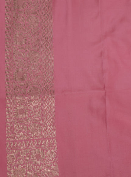 Light Pink Banarasi Silk Saree