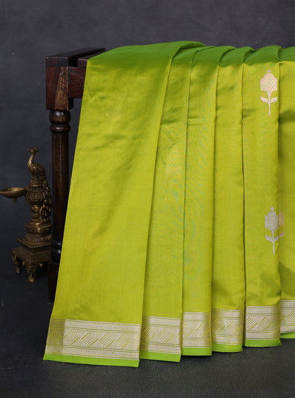 Light Green Banarasi Poona Silk Saree