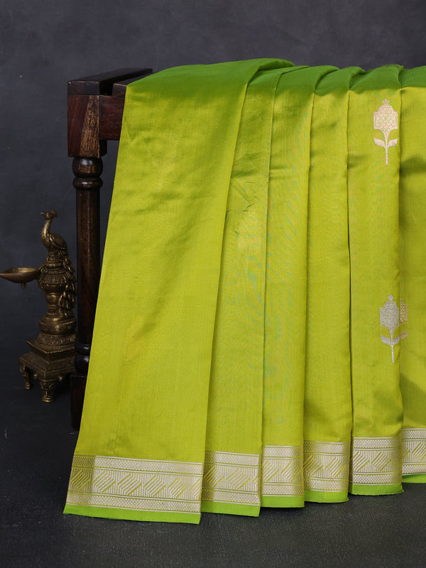 Light Green Banarasi Poona Silk Saree