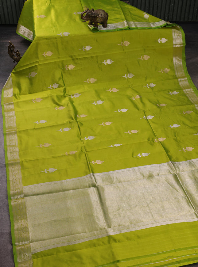 Light Green Banarasi Poona Silk Saree