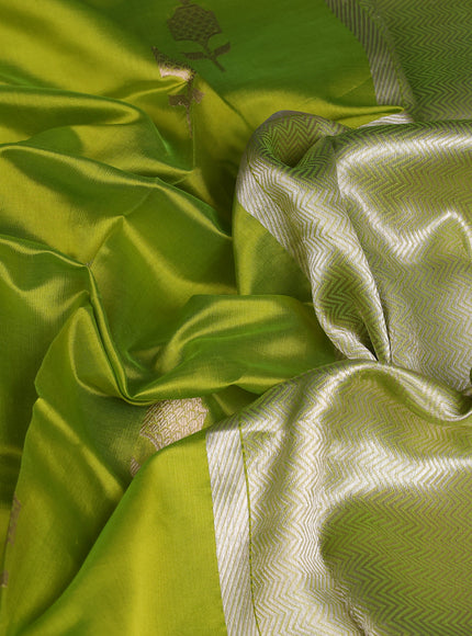 Light Green Banarasi Poona Silk Saree