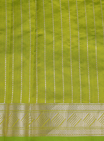 Light Green Banarasi Poona Silk Saree