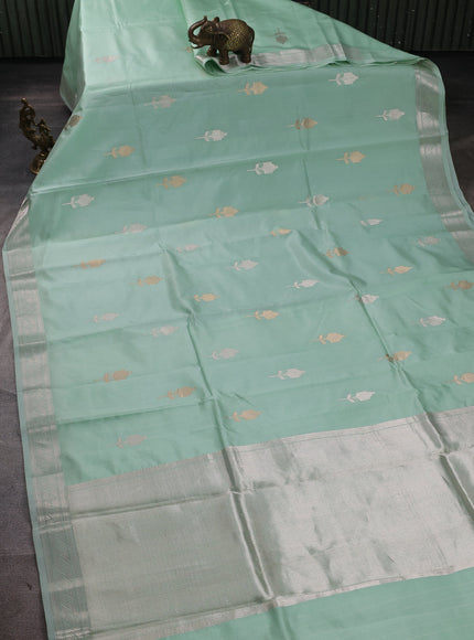 Light Green Banarasi Poona Silk Saree