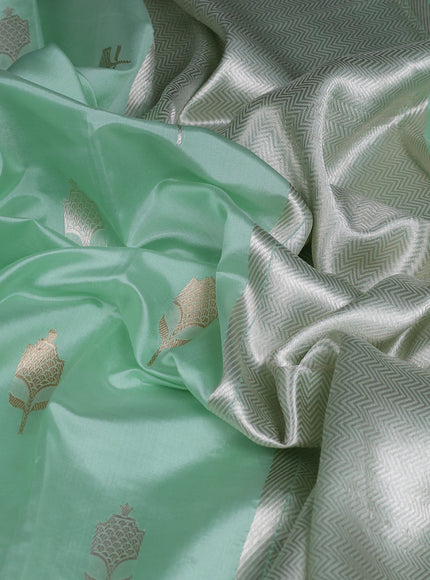 Light Green Banarasi Poona Silk Saree