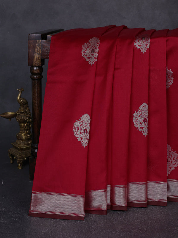 Red Banarasi Poona Silk Saree