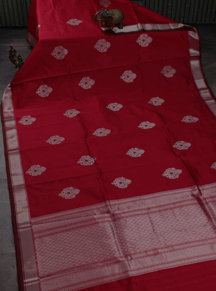 Red Banarasi Poona Silk Saree