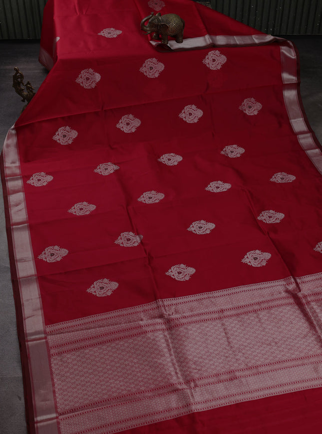 Red Banarasi Poona Silk Saree