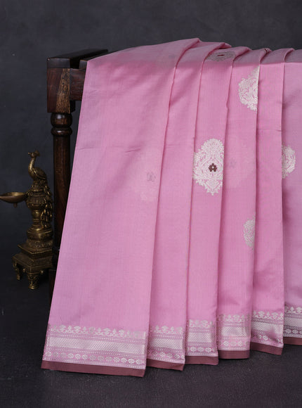 Light Pink Banarasi Poona Silk Saree