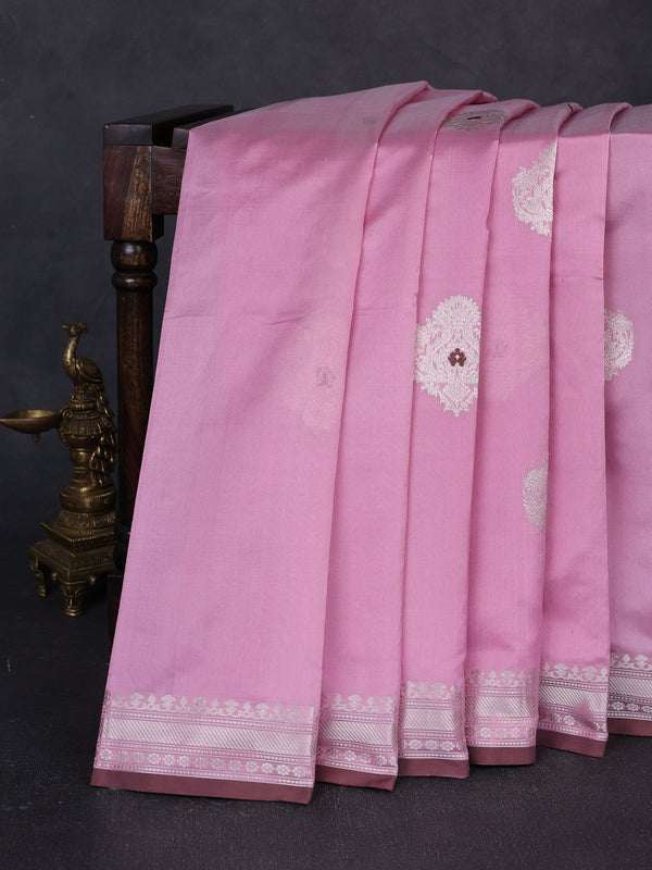 Light Pink Banarasi Poona Silk Saree