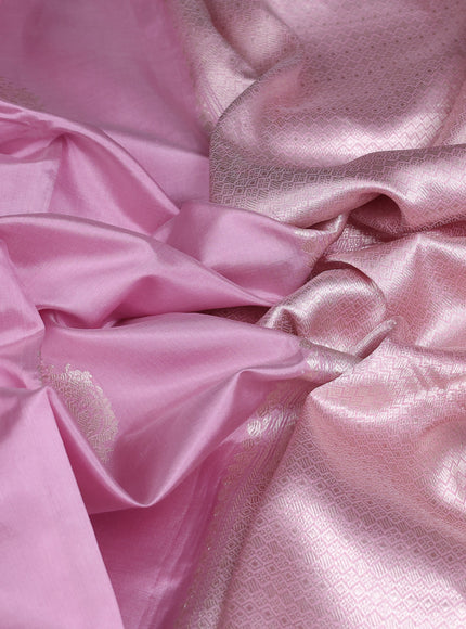 Light Pink Banarasi Poona Silk Saree