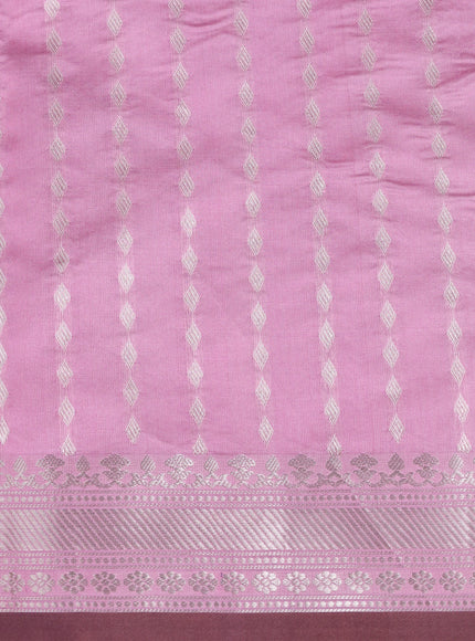 Light Pink Banarasi Poona Silk Saree