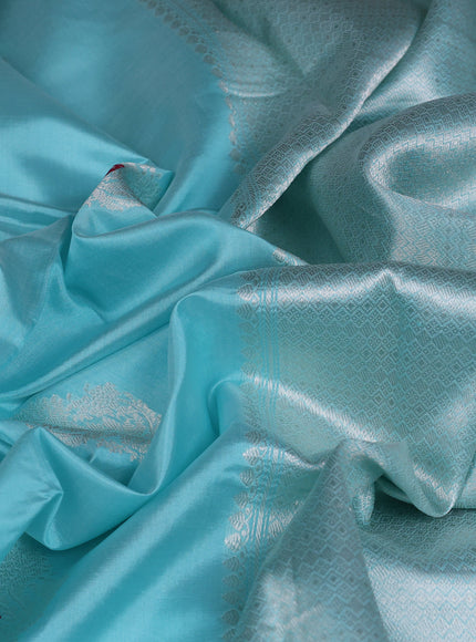 Light Blue Banarasi Poona Silk Saree