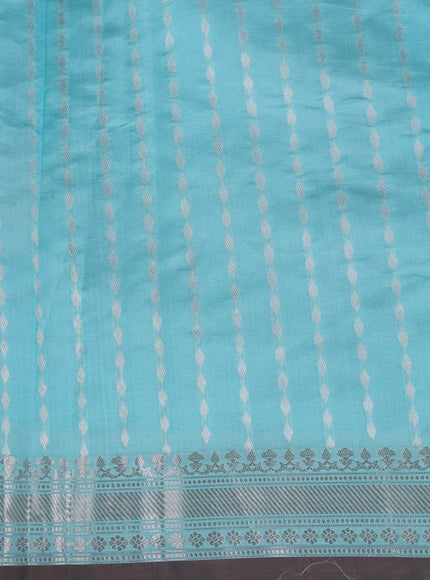 Light Blue Banarasi Poona Silk Saree