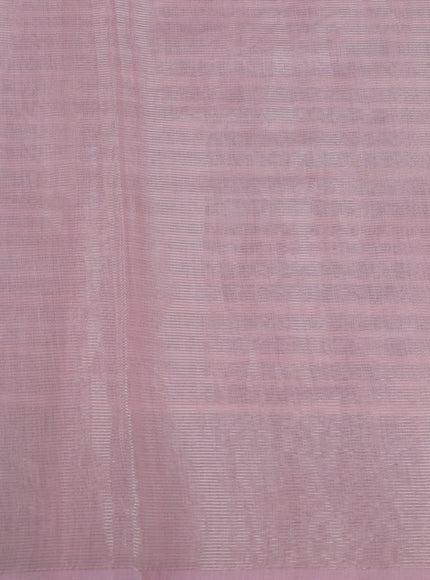 Baby Pink Mul Chanderi Embroidery Saree