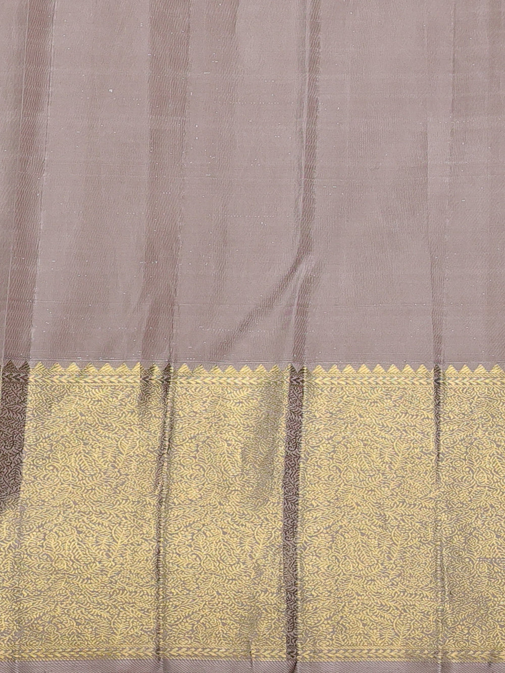 Blue - Beige Pure Kanchipuram Silk Saree